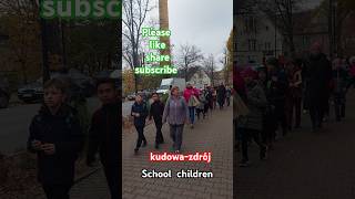 Poland 🇵🇱 kudowazdrój School children youtubeshorts poland shorts [upl. by Ylesara]