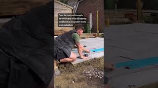 FLOOR TILE construction using water level precision floor accuracy shorts [upl. by Seena]