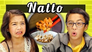 KIDS vs FOOD  10  NATTO [upl. by Nosiram]