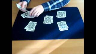 CARD TRICK  5 Piles [upl. by Kerby]