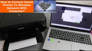 How to Connect Canon Printer To Wireless Network With Computer [upl. by Julia]