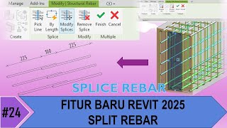 Revit Structure Indonesia 24 Revit 2025  Split Rebar [upl. by Nolly]