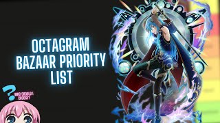 THIS IS WHO YOU SHOULD CHOOSE FIRST OCTAGRAM BAZAAR PRIORITY LIST  Slime Isekai Memories [upl. by Telford]