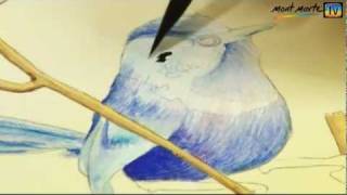 Art Lesson How to Paint a Fairy Wren Using Watercolour Paint [upl. by Viv308]