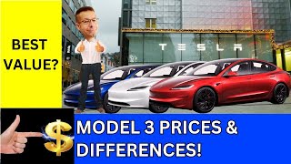 Tesla Model 3 Pricing And Differences [upl. by Beker]