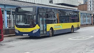 900 SUBSCRIBER SPECIALHULLEYS OF BASLOW VOLVO B8RLE MCV EVORA 9112 BV23 NVH [upl. by Aeirdna]