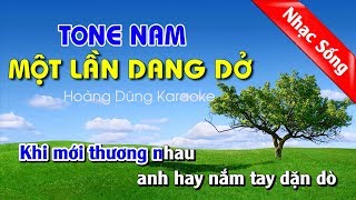 Một lần dang dở karaoke nhạc sống  Mot lan dang do karaoke nhac song tone nam [upl. by Asatan213]