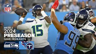 Seattle Seahawks Highlights vs Tennessee Titans  2024 Preseason Week 2 [upl. by Ettigirb]