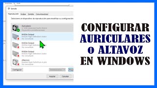 🎧🔈 Cómo CONFIGURAR los Auriculares o Altavoces correctamente en WINDOWS  Tutorial  TIPS [upl. by Epuladaug938]