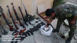 Weapons and ammunition that SDF forces control of it yesterday in 2017 7 12 [upl. by Rhine524]