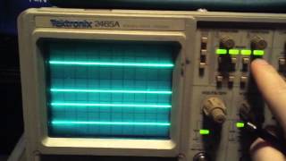 Testing out a used Tektronix 2465A [upl. by Aikemat]