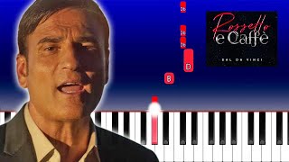 Sal Da Vinci  Rossetto e caffe Piano Tutorial [upl. by Xad]