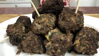 Keftedes Keftedakia  Traditional Greek Meatball Recipe [upl. by Chlori]