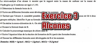 Exercice 3 Alcane 1ere S [upl. by Eyahs908]