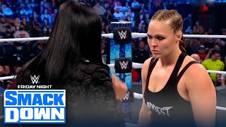 Ronda Rousey joins SmackDown for the first time ever  FRIDAY NIGHT SMACKDOWN  WWE ON FOX [upl. by Cybill]