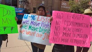 Rally for janitorial workers in School District U46 [upl. by Enyledam77]