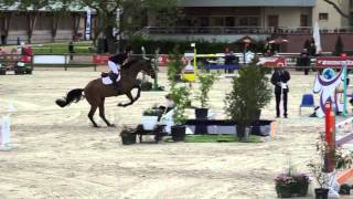 Sabech dHa et Lisa Nooren  Coupe des Nations Jeunes Cavaliers CSIO Deauville [upl. by Eanej]