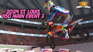 2024 rF Supercross 450 Main 3  Round 12  St Louis [upl. by Llyrat]