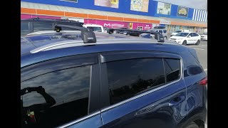 How to Fit  TURTLE Roof rack bar with flushintegrated railing Kia Sportage Kia KX5 [upl. by Casteel]