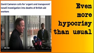 Cameron Makes Hay Out of a Gaza Tragedy [upl. by Gianna792]