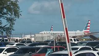 American Airlines Pushback at Grantley Adams International Airport [upl. by Brittne]