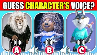 Guess the Sing 1 and Sing 2 Characters by Voice  Singing Challenge  Alfonso Nooshy Mike [upl. by Gualtiero]