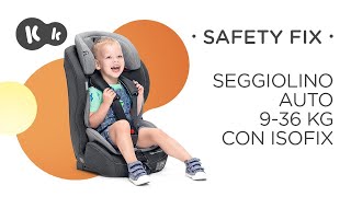 Montaggio Seggiolino Auto per Bambini Kinderkraft Safety Fix con Poggiatesta Regolabile 936 Kg [upl. by Huskey]