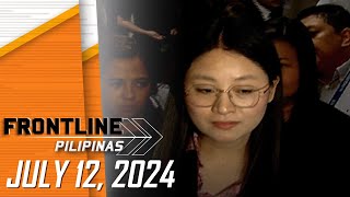 FRONTLINE PILIPINAS LIVESTREAM  July 12 2024 [upl. by Bywaters]