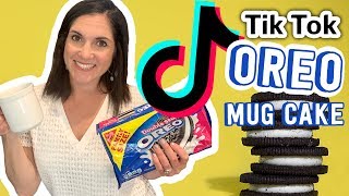 We Tried the Oreo Mug Cake  2Ingredient TikTok Dessert Recipe  Taste Taste  MyRecipes [upl. by Kelcy]