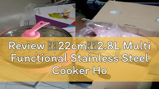 Review 【22cm】28L Multi Functional Stainless Steel Cooker Hot Pot Electric Travelling Steamboat Coo [upl. by Tati]