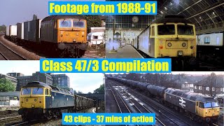 Trains in the 1980s  Class 473 Compilation  43 clips of loco action [upl. by Neesay]