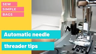 Automatic needle threader understand how it works and how to use it on your sewing machine [upl. by Farlie]