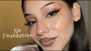 FULL GLAM WITH NO FOUNDATION BENULUS EASY MAKE UP ROUTINE [upl. by Win]