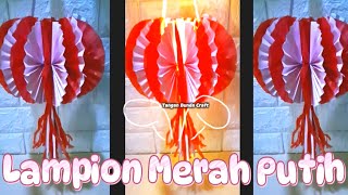 Cara membuat lampion dari kertas  Hiasan Lampion Kemerdekaan idekreatif lampion diy kerajinan [upl. by Jose682]