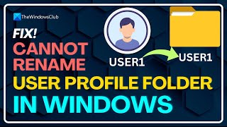 Cannot rename User Profile folder in Windows 11 001 [upl. by Leonanie67]