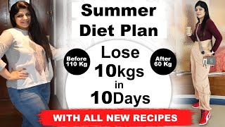 Summer Weight Loss Diet Plan How to Lose Weight Fast Hindi Lose 10 Kgs In 10 Days DrShikha Singh [upl. by Rebor]