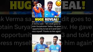 Suryakumar Yadav HUGE REVEAL behind Tilak Varma CENTURY 😱 India Vs South Africa T20 News shorts [upl. by Hotchkiss]