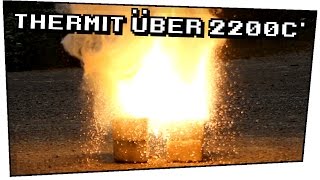 Thermit über 2000°C heiß Eisenoxid  Aluminium  Techtastisch 10 [upl. by Cutlip]