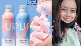 PUREYES foaming whitening wash review [upl. by Ahsert]