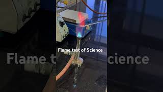 Flame test of Sr chemistry science flame youtubeshorts [upl. by Kleiman478]