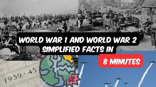 World War 1 and World War 2 in 8 minutes [upl. by Ttik159]