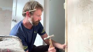 How to fit architrave  on uneven walls [upl. by Aillemac716]