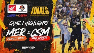 Highlights G1 Meralco vs Ginebra  PBA Governors’ Cup 2019 Finals [upl. by Nerradal]