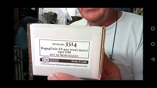 Bagagliaio merci FS in scala N di Romana Modelli unboxing [upl. by Gayelord742]