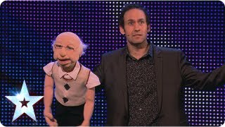 Ventriloquist Steve Hewlett is no dummy  Week 6 Auditions  Britains Got Talent 2013 [upl. by Esaertal]