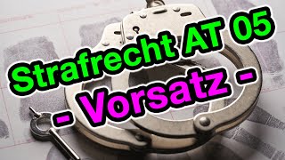 Strafrecht AT 05  Subjektiver Tatbestand  Vorsatz und Fahrlässigkeit [upl. by Furlani244]