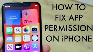 How To FIX App Permissions Not Working On iPhone 2024 [upl. by Brahear]