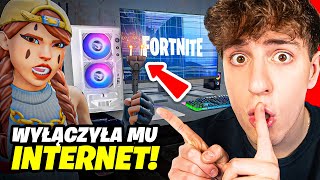 MAMA WYŁĄCZYŁA MU INTERNET w Fortnite [upl. by Hannover]