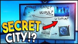 Raft  ENDING SEARCHING FOR UTOPIA SECRET CITY Atlantis amp Waterworld Raft Gameplay [upl. by Ydrah]