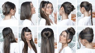 10 EASY HEATLESS BACK TO SCHOOL HAIRSTYLES 2022 [upl. by Arised677]